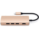 Satechi USB Type-C Multi-Port Adapter 4K with Ethernet V2 (Gold)