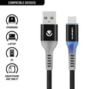 Volkano Smart Series Auto-Disconnect USB Type-C Cable (6', Black)