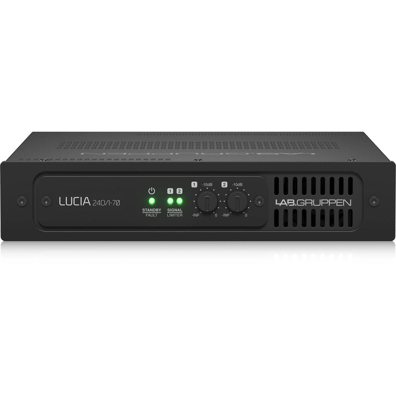 Lab.Gruppen LUCIA 240/1-70 Compact Mono Amplifier for High-Impedance 70V Installations (1 x 240W)