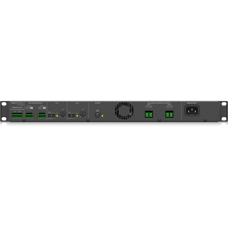 Lab.Gruppen E4:2 400W E-Series Installation Amplifier with 2 Flexible Output Channels