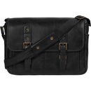 MegaGear Torres Pro Leather Vintage Messenger Bag (Black)