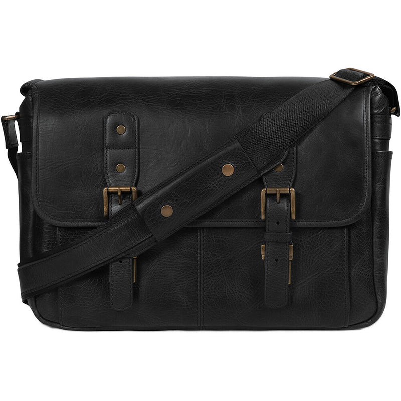 MegaGear Torres Pro Leather Vintage Messenger Bag (Black)