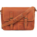 MegaGear Torres Pro Leather Vintage Messenger Bag (Camel)