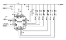 Monolithic Power Systems (MPS) MP3387AGRT-P LED Driver 6 Outputs Boost 3 V to 26 Input 1.25 MHz 45 V/80 mA Output TQFN-24 New