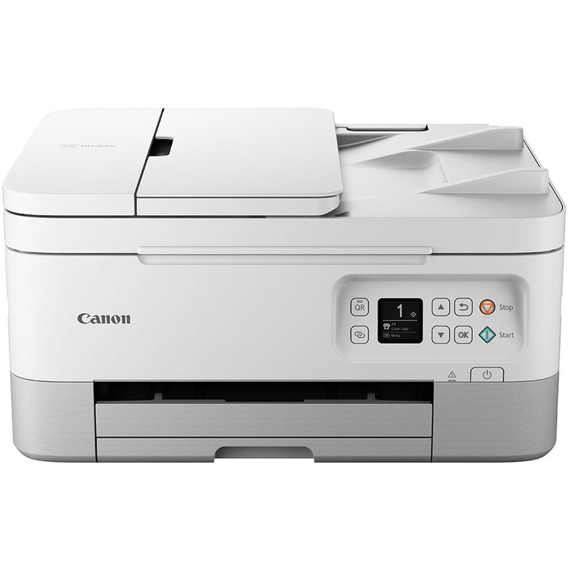 Canon PIXMA TR7020a Wireless Inkjet All-In-One Color Printer (White)