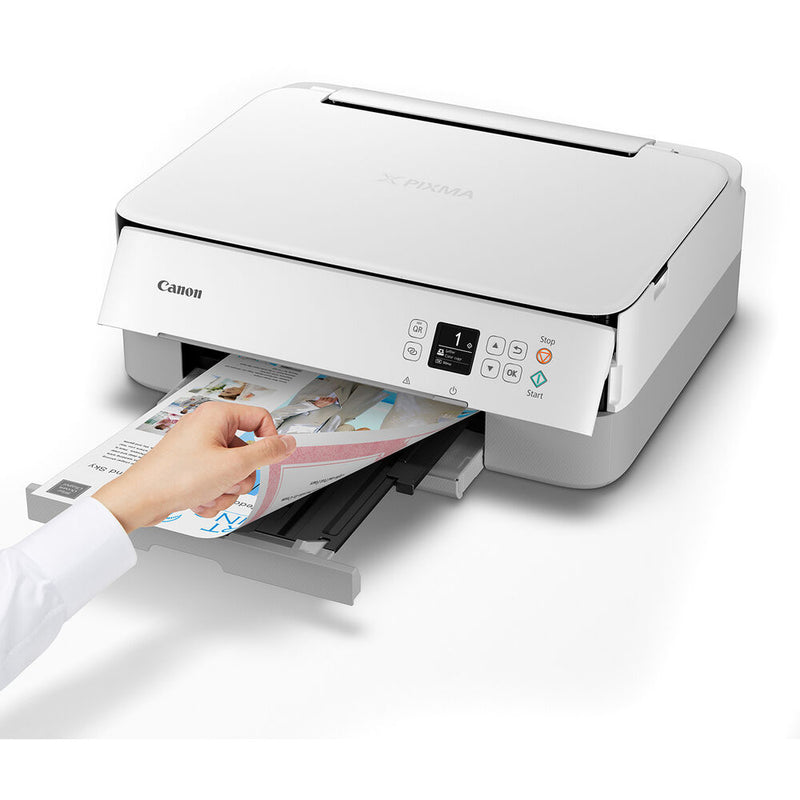 Canon PIXMA TS6420a Wireless Inkjet All-In-One Color Printer (White)