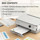 Canon PIXMA TS6420a Wireless Inkjet All-In-One Color Printer (White)