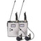 VocoPro BENCHMARK-DUAL-BP Dual-Channel Wireless Lavalier/Headset Microphone System with Active Antennas and Flight Case (900 MHz)