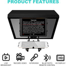 GVM Teleprompter for Tablets and Smartphones with Bluetooth Remote and App