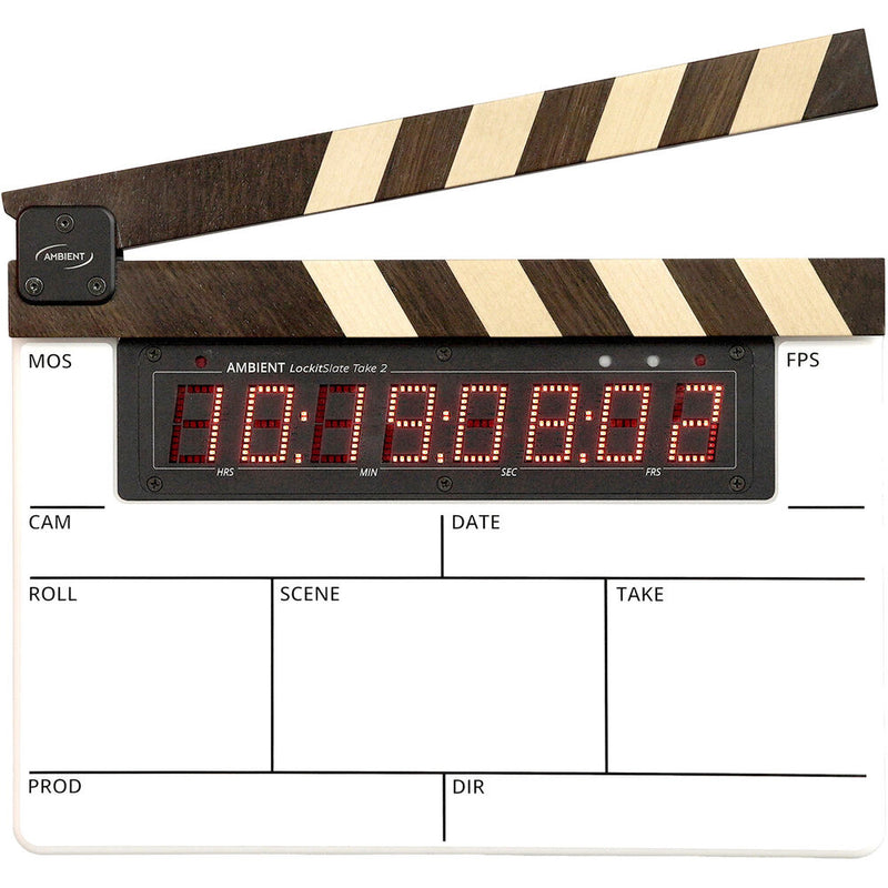 Ambient Recording Lockit Slate Take 2 Modular Timecode Slate (Wood Clapsticks)