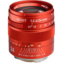 KIPON Iberit 24mm f/2.4 Lens for Leica M (Red)