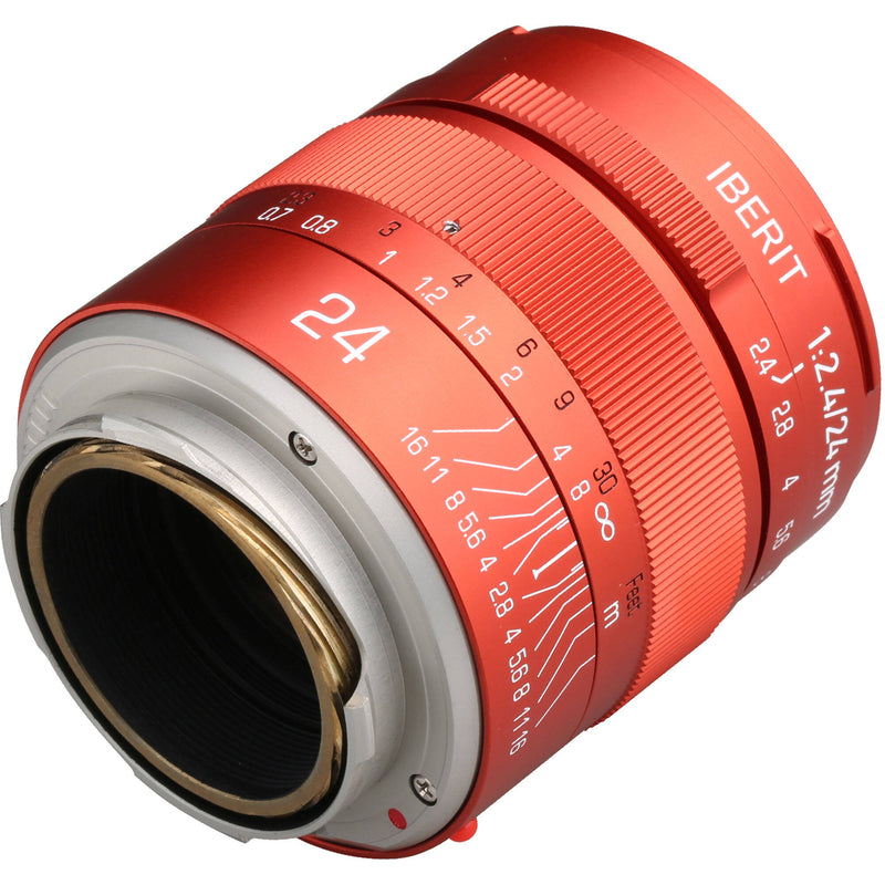 KIPON Iberit 24mm f/2.4 Lens for Leica M (Red)