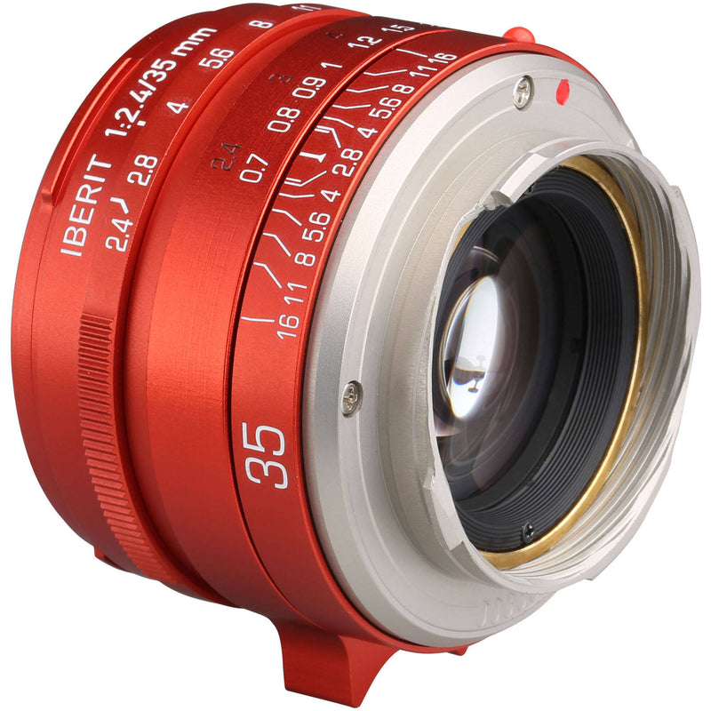 KIPON Iberit 35mm f/2.4 Lens for Leica M (Red)