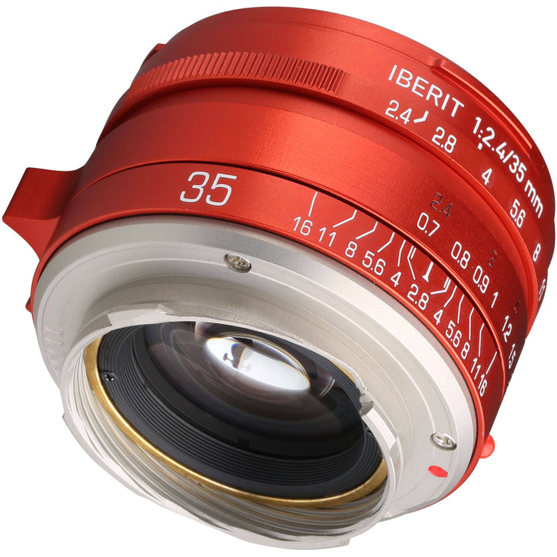 KIPON Iberit 35mm f/2.4 Lens for Leica M (Red)