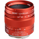 KIPON Iberit 50mm f/2.4 Lens for Leica M (Red)