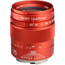 KIPON Iberit 75mm f/2.4 Lens for Leica M (Red)