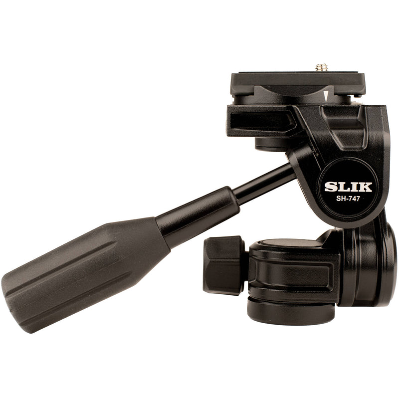 Slik SH-747 3-Way Pan-Tilt Head with Arca-Type Quick Release Set