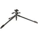 Slik Pro AL-523-3W Aluminum 3-Section Tripod with Arca-Type 3-Way Pan-Tilt Head