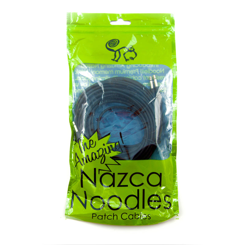 Cre8audio Nazca Noodles Eurorack-Style Patch Cables (Black, 5-Pack, 4.9')