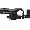 Niceyrig Left-Side Cold Shoe Mount with 15mm Single-Rod Clamp for Sony FX3 Camera