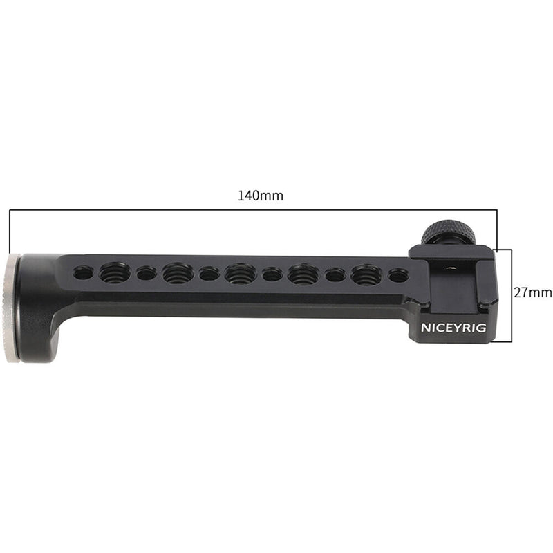 Niceyrig NATO Rail Extension Bar with ARRI-Style Rosette, Shoe Mount & NATO Clamp