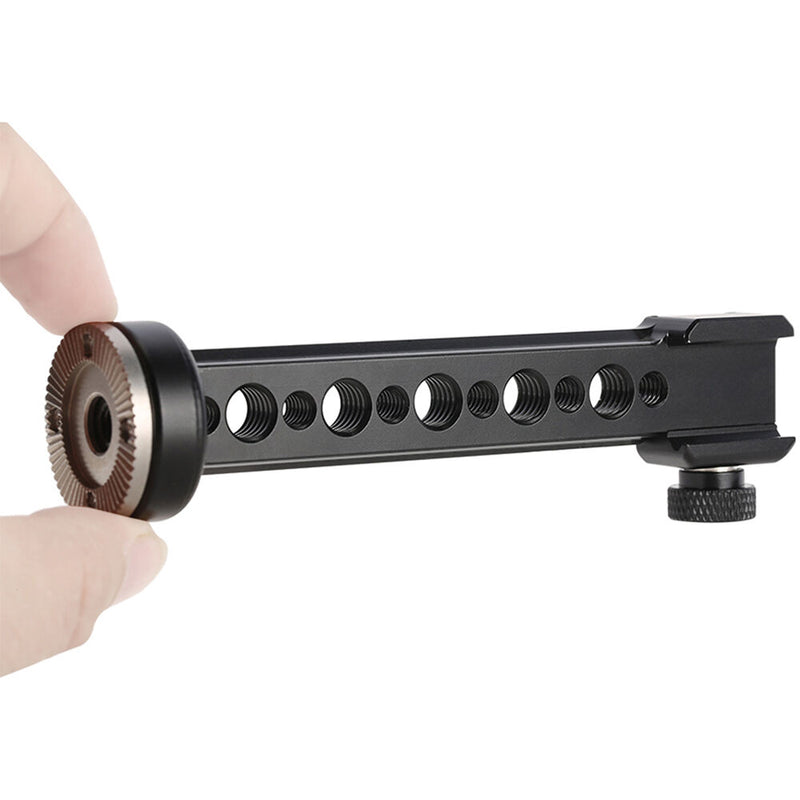 Niceyrig NATO Rail Extension Bar with ARRI-Style Rosette, Shoe Mount & NATO Clamp