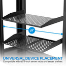 Pyle Pro Server Rack Mounting Tray (2-Pack, 1 RU and 2 RU)