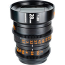 Vazen 28mm T2.2 1.8x Anamorphic Lens (RF Mount, Amber Flare)