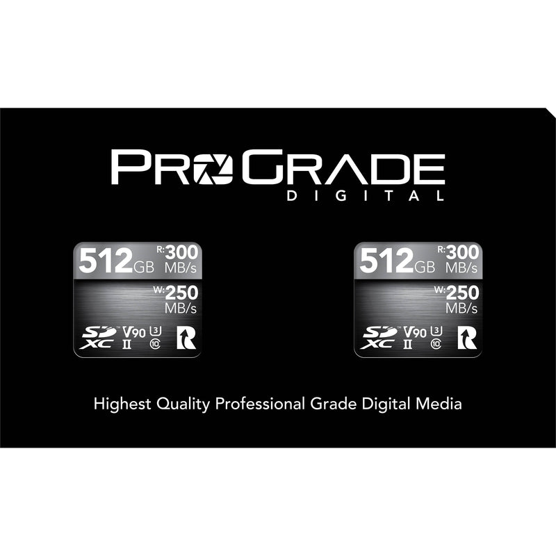 ProGrade Digital 512GB UHS-II SDXC Memory Card (2-Pack)