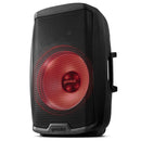 Gemini 2000W 2-Way 15" Powered Bluetooth Loudspeaker with Light Show, Stand, and Microphone