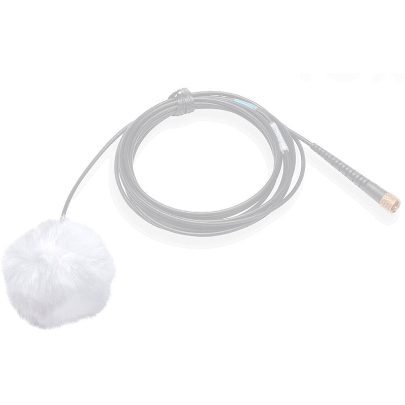 K-Tek Airo Fuzzy Windscreen for Lavalier Microphone (White, 10-Pack)