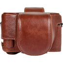 MegaGear Ever Ready Leather Camera Case for the Nikon Zfc (Brown)