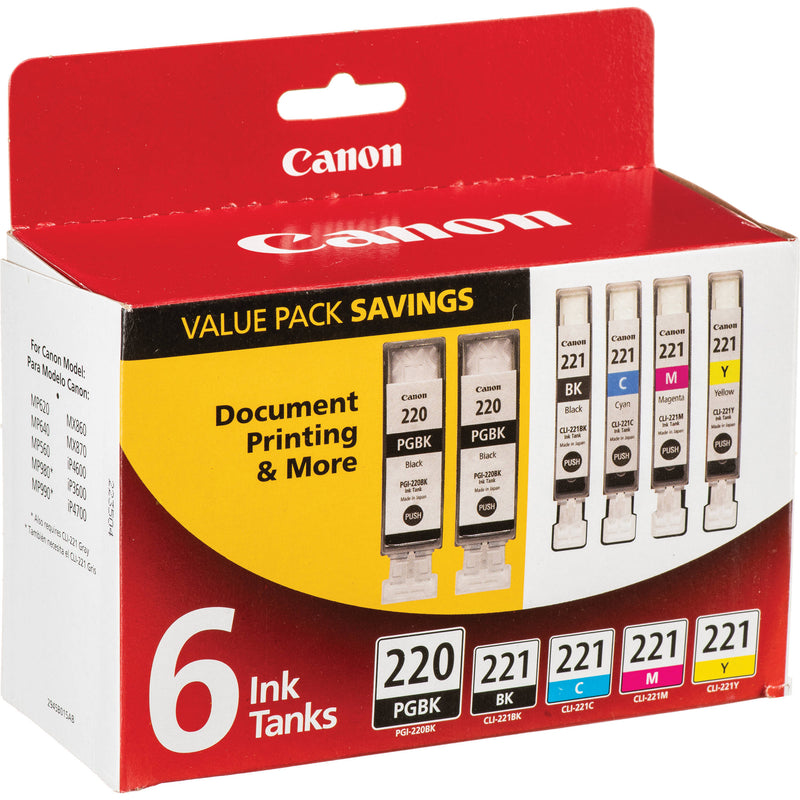 Canon PGI-220 / CLI-221 6-Ink Tank Value Pack