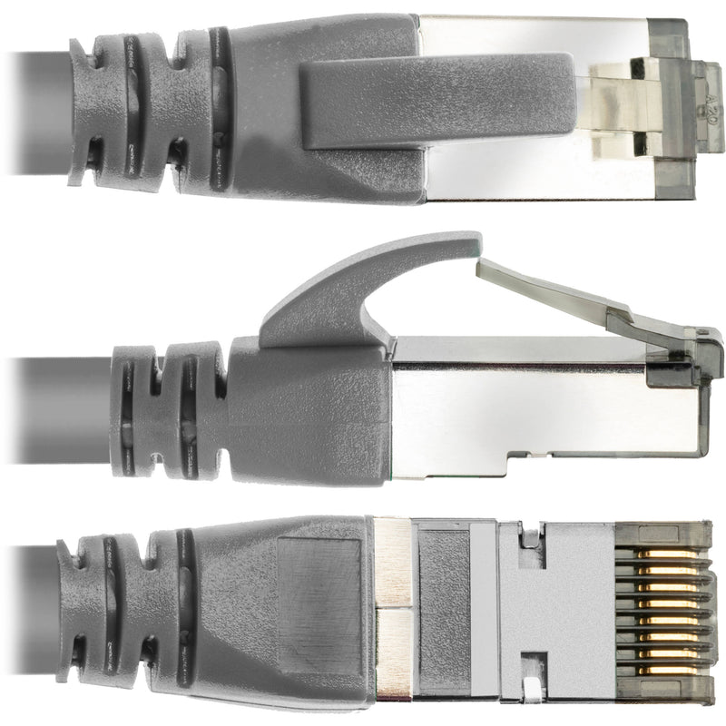 Pearstone Cat 7 Double-Shielded Ethernet Patch Cable (3', Gray)