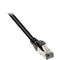 Pearstone Cat 7 Double-Shielded Ethernet Patch Cable (1', Black)