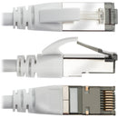 Pearstone Cat 7 Double-Shielded Ethernet Patch Cable (10', White)