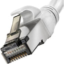 Pearstone Cat 7 Double-Shielded Ethernet Patch Cable (100', White)