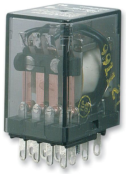 POTTER&BRUMFIELD - TE CONNECTIVITY KHAU-17D11-24 General Purpose Relay, KHA Series, Power, Non Latching, 4PDT, 24 VDC, 5 A