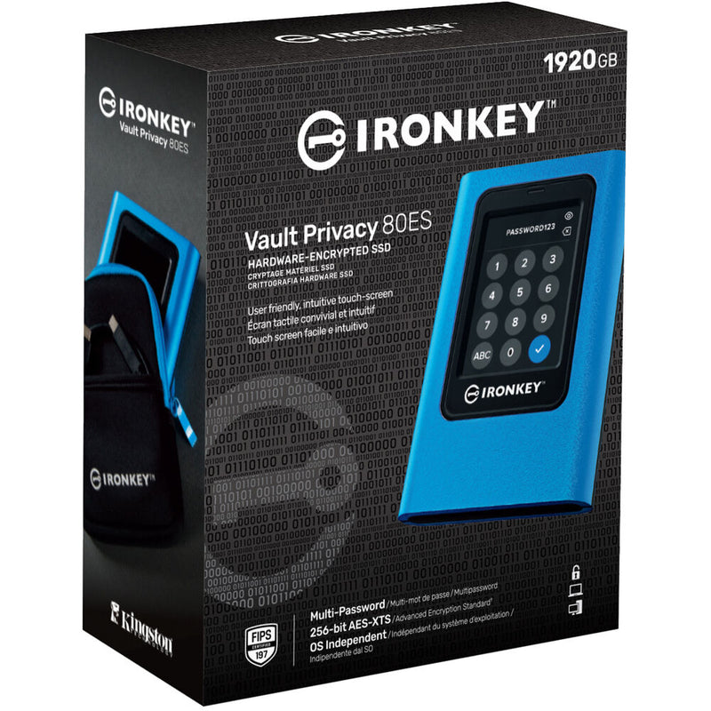 Kingston 1.92TB IronKey Vault Privacy 80 External SSD