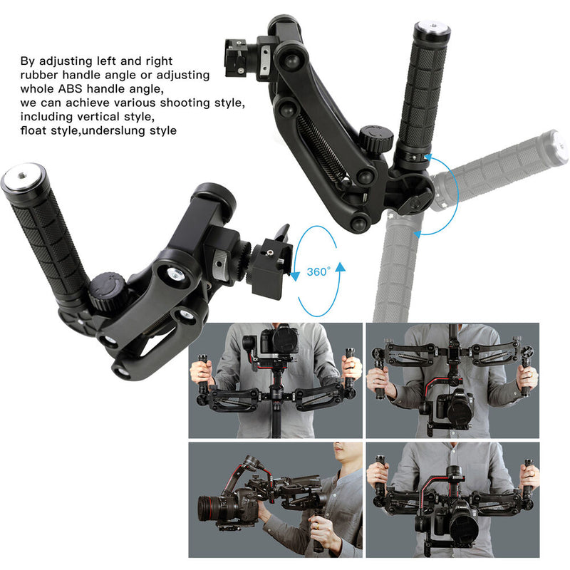 DigitalFoto Solution Limited Z-Axis Detachable Dual-Spring Handle Set for DJI RS 2, RS 3 & RS 3 Pro