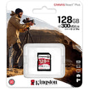 Kingston 128GB Canvas React Plus UHS-II SDXC Memory Card