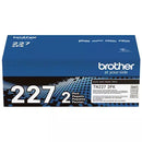 Brother TN227 High Yield Black Toner Cartridge Kit (2-Pack)