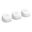 eero 6+ AX3000 Wi-Fi 6 Dual-Band Gigabit Mesh System (Router, 2 Extenders, White)