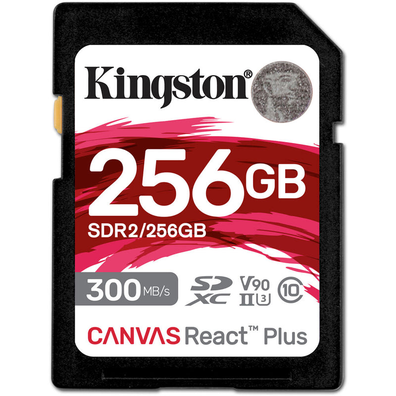 Kingston 256GB Canvas React Plus UHS-II SDXC Memory Card