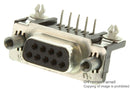 AMP - TE CONNECTIVITY 5747844-5 D Sub Connector, 9 Contacts, Receptacle, DE, AMPLIMITE HD-20 Series, Metal Body, Solder