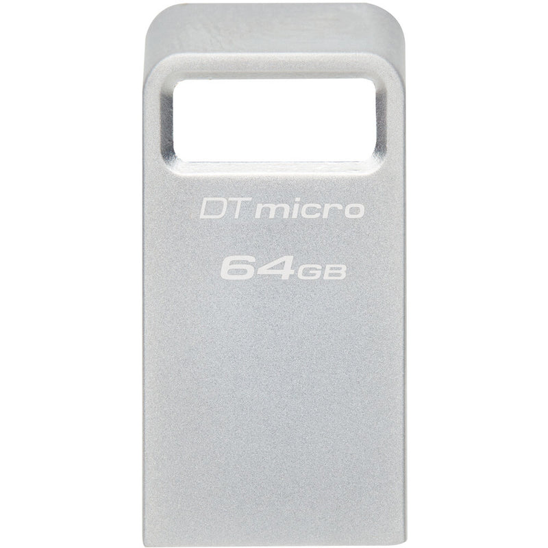 Kingston 64GB DataTraveler Micro USB Flash Drive (Silver)