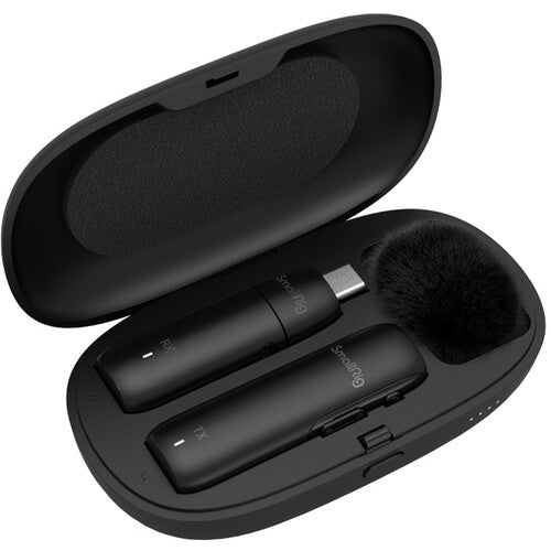 SmallRig Wave W1-C Wireless Lavalier Microphone Set with Charging Case