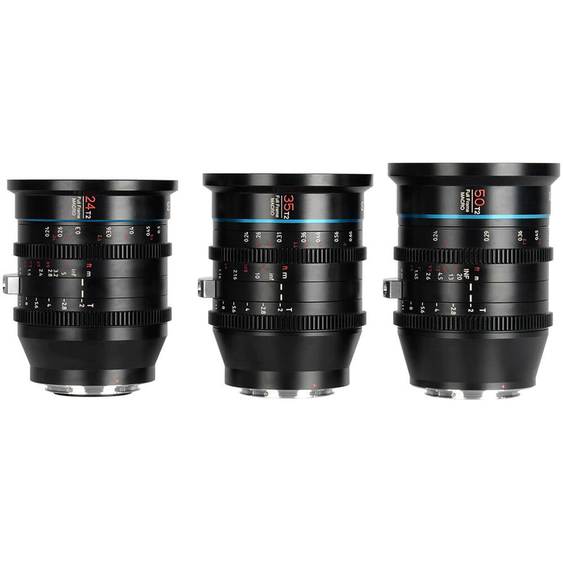 Sirui Jupiter T2 Full Frame Macro Cine 3-Lens Set (PL Mount)