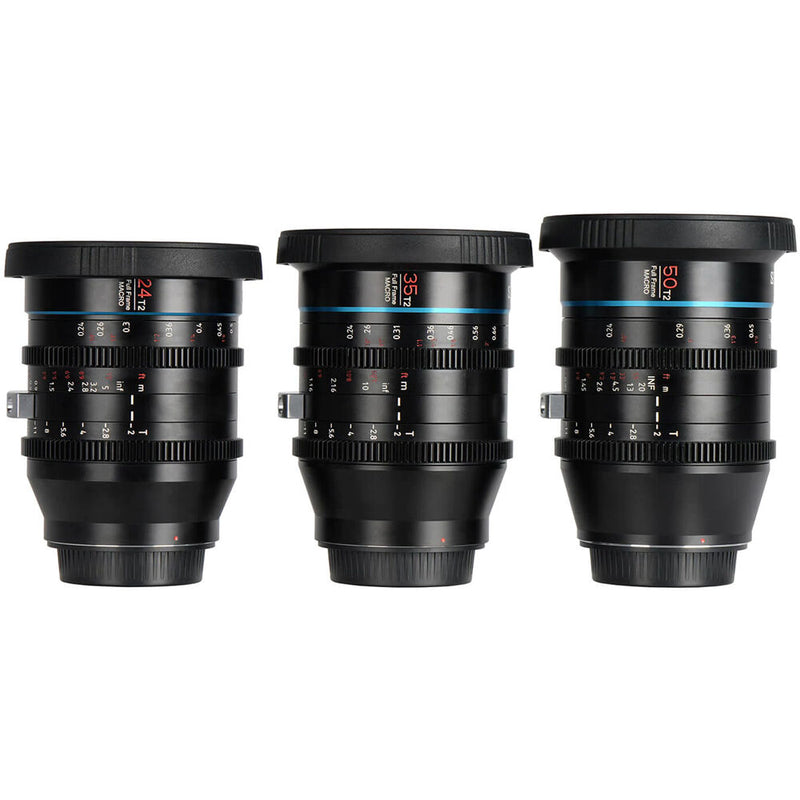 Sirui Jupiter T2 Full Frame Macro Cine 3-Lens Set (EF Mount)