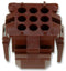 AMP - TE CONNECTIVITY 1-640521-0 Connector Housing, MR Series, Receptacle, 9 Ways, 4.19 mm, Miniature Rectangular Connectors